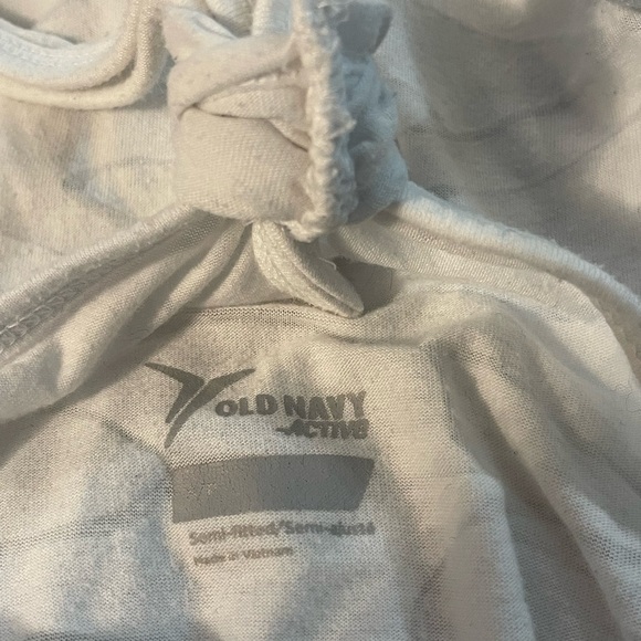 White and Gray Activewear Sleeveless Tank Top with Racerback - Picture 9 of 9